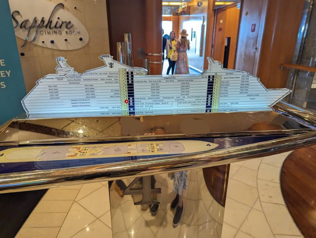 Adventure of the Seas ship layout